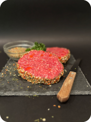 Steak haché provençale
