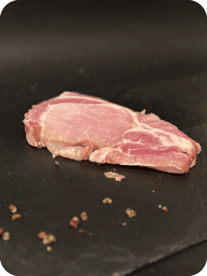Côte de porc sans os