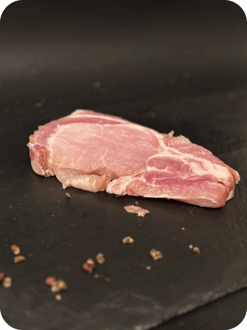 Côte de porc sans os