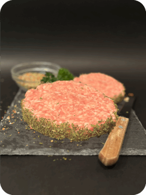 Steak haché porc & veau champignon