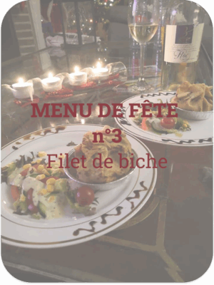Menu de fête 3 - B